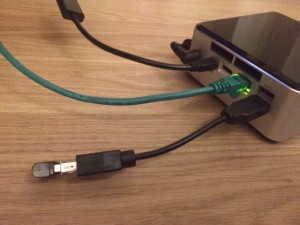Keeping things cool: USB extender on Intel NUC
