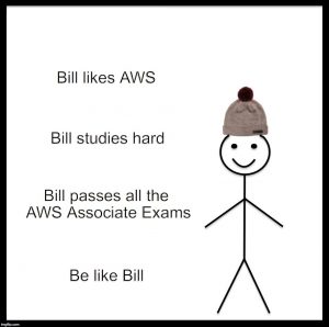 bill was study Certified SysOps Administrator