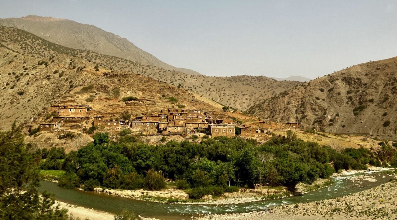 Remote village in Moroccan mountains